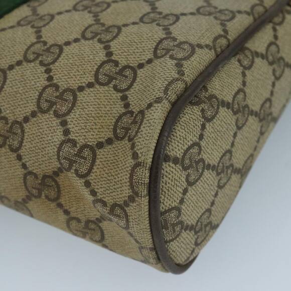 GUCCI GG Supreme Web Sherry Line Clutch Bag Pvc Beige 89 01 012 - Picture 7 of 16
